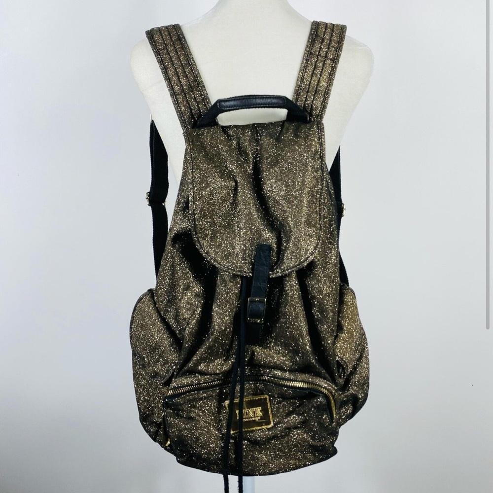 PINK by Victoria’s Secret Gold Shimmer Backpack